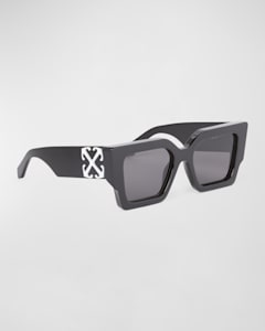 Off-White Men's Arthur Acetate Rectangle Sunglasses | Neiman