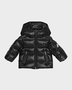 Moncler Girl s Odile A Line Ruffle Trim Coat Size 12M 3 Neiman Marcus