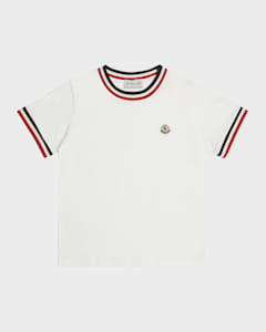 Moncler Girl's Embroidered Logo-Print T-Shirt, Size 8-14