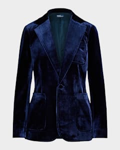 Polo Ralph Lauren Plaid Wool Twill Blazer Neiman Marcus