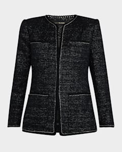 Kobi Halperin Holly Wool Cuff Stretch Silk Jacket Neiman Marcus