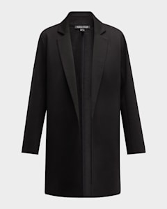 Eileen Fisher Petite Open Front Boiled Wool Jacket Neiman Marcus