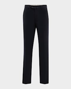 Loro Piana Men's Novalis Wool Pull-On Pants | Neiman Marcus