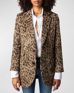 Isabel marant leopard coat top