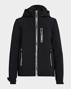 Brunello Cucinelli Shiny Leather Double-Breasted Jacket