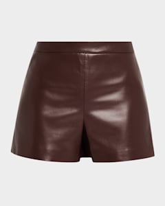 Suede drawstring shorts new arrivals