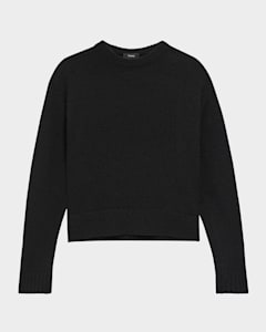 Theory black cashmere sweater top