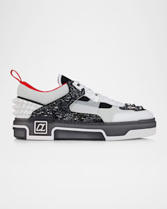 Christian Louboutin Men's Astroloubi CL Monogram Low-Top Christian Louboutin Men's Astroloubi CL Monogram Low-Top