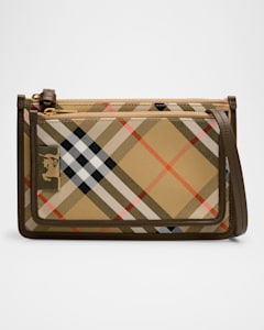 Burberry Note Medium Leather Vintage Check Crossbody Bag Neiman Marcus