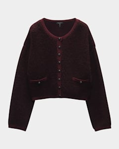 Elie Tahari The Alta Knit Wool-Cashmere Cardigan | Neiman Marcus 