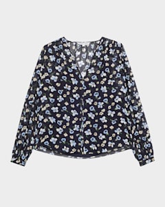 Simone Rocha Sheer Fitted Ballet Mesh Crystal Flowers Top | Neiman 