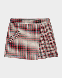 Vince pleated draped plaid midi skirt best sale