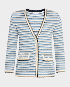 Emporio Armani Knit Jacket w/ Asymmetrical Overlap | Neiman Emporio Armani Knit Jacket w/ Asymmetrical Overlap | Neiman