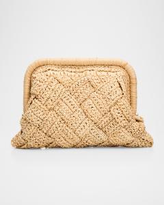 BTB Los Angeles Women's Page Clutch – Stylish Evening Bag With Gold Accents