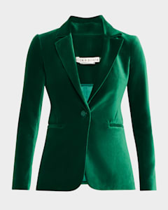 Smythe green velvet blazer on sale