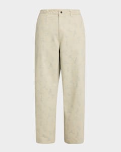 Lacoste x le FLEUR Men's Pleated Houndstooth Trousers Lacoste x le FLEUR Men's Pleated Houndstooth Trousers