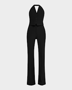 5212087 Black Sleeveless Jumpsuit