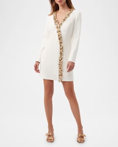 Trina Turk Arboretum Floral Print Zip Front Mini Dress Neiman Marcus
