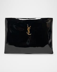 Saint Laurent YSL Monogram Small Ziptop Bill Pouch in Saint Laurent YSL Monogram Small Ziptop Bill Pouch in