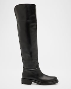 Gucci Michelangelo Leather Bit Riding Boots Neiman Marcus
