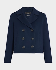 Max Mara Potente Double-Breasted Corduroy Wool Blazer