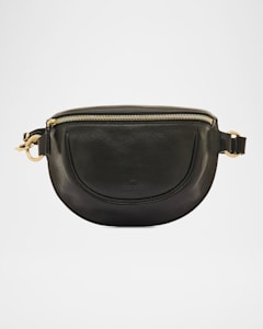 Jil Sander Moon Small Zip Leather Belt Bag | Neiman Marcus