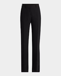 THE ROW Delphine Silk Wide-Leg Pull-On Pants Neiman Marcus