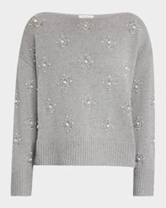 Lafayette 148 New York Cashmere Textured Intarsia Sweater Neiman Marcus