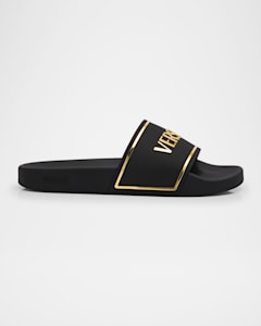 Shop Givenchy Slide Sandals In Rubber With Love Print | Saks