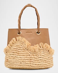 Cult Gaia Aiko Woven Leather Top-Handle Bag | Neiman Marcus Cult Gaia Aiko Woven Leather Top-Handle Bag | Neiman Marcus