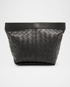 Bottega Veneta Zip Leather Pouch Shoulder Bag | Neiman Marcus
