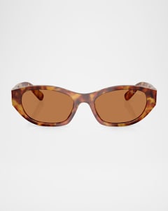 Miu Miu MU A06SF Oval Sunglasses | Neiman Marcus Miu Miu MU A06SF Oval Sunglasses | Neiman Marcus