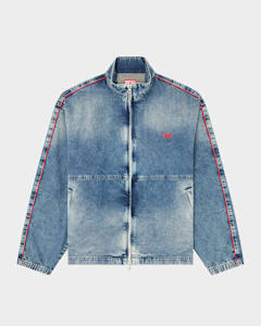 Amiri Men's Bandana Jacquard Denim Jacket | Neiman Marcus Amiri Men's Bandana Jacquard Denim Jacket | Neiman Marcus