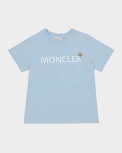 Moncler Girl's Embroidered Logo-Print T-Shirt, Size 8-14