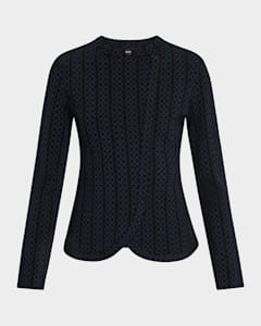 Emporio Armani Knit Jacket w/ Asymmetrical Overlap | Neiman Emporio Armani Knit Jacket w/ Asymmetrical Overlap | Neiman