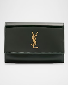 Saint Laurent YSL Monogram Small Ziptop Bill Pouch in