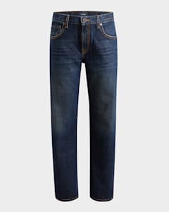 Khaite Danielle Acid-Wash Straight-Leg Jeans | Neiman Marcus