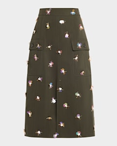 ブランド通販サイトをすべて Zoey The Tahari Elie Sequin Marcus Neiman | Skirt Midi Tassel スカート