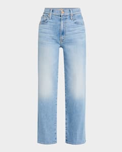 MOTHER The Insider Ankle Fray Jeans | Neiman Marcus