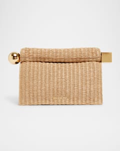 Jacquemus Le Petit Panier Soli Wicker Top-Handle Bag
