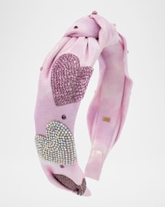 Bari Lynn Knot Headband Cotton Heart Charms main image 1