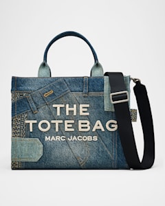 Marc Jacobs The Denim Chain Crossbody Tote Bag | Neiman Marcus Marc Jacobs The Denim Chain Crossbody Tote Bag | Neiman Marcus