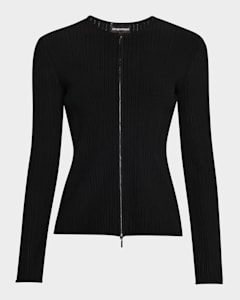Emporio Armani - Knit Jacket w/ Asymmetrical Overlap (Size