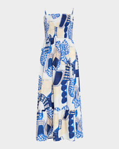 Camila Short-Oversized Sleeve Tiered Mini Dress | Neiman Marcus Camila Short-Oversized Sleeve Tiered Mini Dress | Neiman Marcus