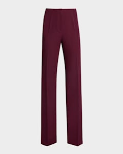 TOM FORD High-Rise Compact Virgin Wool Bootcut Pants