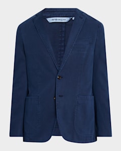 Emporio Armani Men's Wool Stretch Micro Texture Sport Jacket