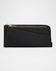 THE ROW Sofia Continental Wallet in Lux Grained Calfskin THE ROW Sofia Continental Wallet in Lux Grained Calfskin
