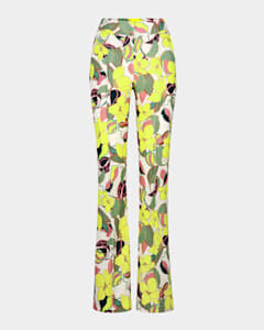 Theory High-Waist Double-Knit Trousers | Neiman Marcus Theory High-Waist Double-Knit Trousers | Neiman Marcus