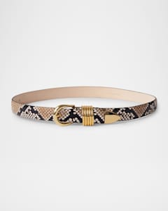 Dehanche Hollyhock Medium Leather Belt | Neiman Marcus