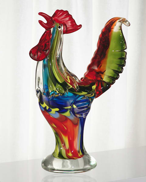 Floral Art Glass Decor 